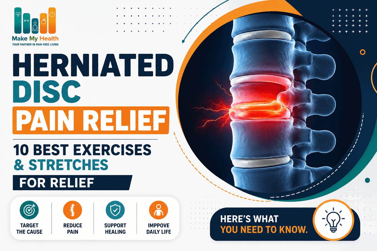 Herniated Disc Pain Relief: 10 Best Exercises & Stretches for Relief